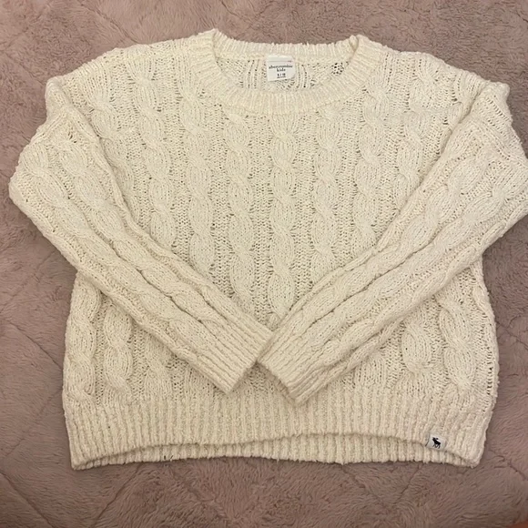 Abercrombie kids white sweater - Picture 1 of 6